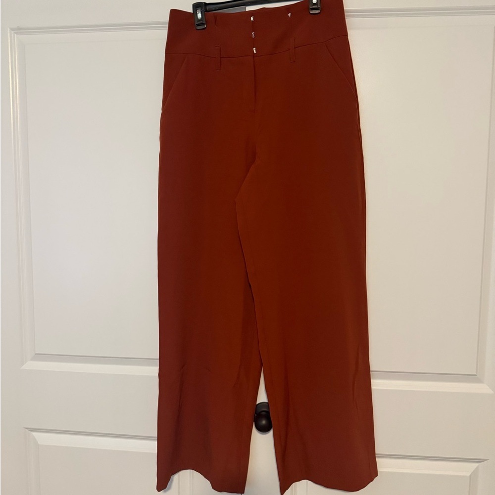 New York & Company Brown Wide Leg Pants High Waisted
